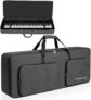76 Key Keyboard Gig Bag, 600D Oxford Portable Electric Piano Case with 10mm Padding, Waterproof Shockproof Keyboard Backpack with Adjustable Shoulder Straps (For 76key-119 17 50cm)