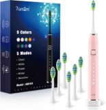 7AM2M Sonic Electric Toothbrush with 6 Brush Heads for Adults and Kids