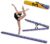 7ft Folding Gymnastics Balance Beam Printed Faux Suede Kids Fitness Training Home Gym Exercise Free Storage Case Carry Handles Stainless Steel Feet Soft-Close Hinges Made in the UK