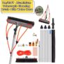 7m/23FT Aluminium Telescopic Window Cleaning Brush with Water Hose Attachment w/codeZhitaozhang Tool Store(UK Stock)