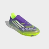 8 / 9 / 9.5 ADIDAS F50 League Laceless Firm Ground Boots Adult – Purple/Yellow