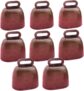 8 Pack Small Brass Bell,Cow Horse Sheep Grazing Copper Bells,Cattle Farm Animal Loud Bronze Bell,Pet Anti-Theft Accessories Bell