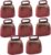 8 Pack Small Brass Bell,Cow Horse Sheep Grazing Copper Bells,Cattle Farm Animal Loud Bronze Bell,Pet Anti-Theft Accessories Bell