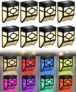 8-Pack Solar Lights Outdoor Garden, IP65 Waterproof Solar Fence Lights with Warm White/Multi-Colour Changing, Solar Garden Lights for Garden, Fence, Yard, Stairs and Deck