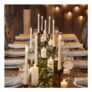 8 TruGlow Ivory LED Taper Candles with Remote Control