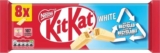 8 x KitKat 2 Finger White Biscuit Bar Multipack 165.6g – In Store Daventry Road