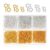 800pcs Brass Screw Eye Pins, 3 Sizes for Jewellery Making
