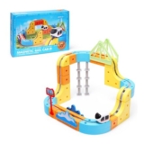 83-Piece Clickrail Electric Train Set for Kids with Gravity-Defying Motor