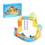 83-Piece Clickrail Electric Train Set for Kids with Gravity-Defying Motor