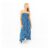 85% off Monsoon Beach Midi Strapless Blue Tie-Dye Summer Dress £7.50 Delivered