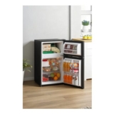 87L2-Section Fridge Freezer Refrigerator with Light, Removable Shelves