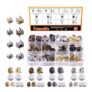 88 Sets Magnetic Button Clasps 14mm and 18mm 4 Colors