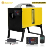 8KW Diesel Air Heater 12V 24V 220V All-in-one Car Parking Heater w/ LCD Remote with code. Sold by Sunster Biznes Store