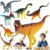 8Pack Dinosaur Building Toys for 3 4 5 6 7 8 Year Old Kids,Slot-Assembly Realistic Dinosaur Building Blocks with Easter Egg for Easter Basket Stuffers,Easter Gifts for Girls,Boys