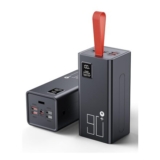 90000mAh Portable Power Bank 30W Fast Charge LED, Red iPhone/iPad