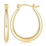 9ct Gold Hoop Earrings for Women – Hypoallergenic