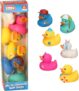 A to Z My 1st Character Bath Ducks Set, 6 Colourful Rubber Ducks, Baby Bath Toys, 0 Months, Multicolor (Yellow, Pink, Blue, Mint Green)