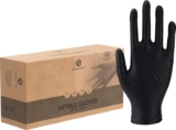 ABENA Essentialz Black Nitrile Disposable Gloves, Large, Pack of 100 – £2.26 S&S
