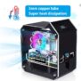 ABS Mini Tower Enlosure Case RGB Programmable Fan with M.2 SATA SSD Adapter Board – With Code / SB GeeekStudio