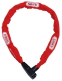 ABUS CityChain 6800 chain lock – hardened steel bicycle lock – with textile tube and practical reversible key – security level 5