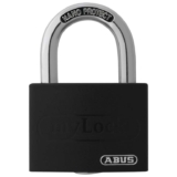 ABUS Padlock T65AL/40 myLOCK Locker Lock – Solid Aluminium Lock Body – ABUS Security Level 5 – Black
