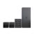 AFN Delvito 4-Piece Bedroom Set: Black Matt Wardrobe, Chest, Nightstand