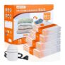 AGPTEK 16-Pack Vacuum Storage Bags with 4 Sizes