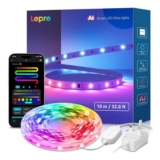 AI Smart LED Strip Light 10M Music Sync, App/Voice Control