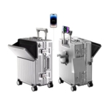 AIWEINY Carry-on Luggage 24in, TSA Lock, 360 Wheels, Aluminum Frame