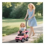 AIYAPLAY Land Rover Licensed Baby Push Car, 2-in-1 Pink