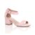 AJVANI mid Block Heel Ankle Strap Sandals