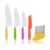 AKlamater 5-Piece Kids Kitchen Safety Knives, 4 Sizes, Orange