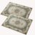 AMEHA Washable Door Mats Indoor 40×60 cm 2 Pack Heavy Duty Doormats Outdoor Soft Fluffy Door Mat Low Profile High Absorbent Non Slip Floor Mat Welcome Entrance Doormats (Willow)