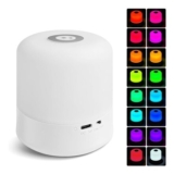 AMFUN Touch Night Light, USB Rechargeable 16-Color RGB Bedside Lamp