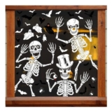 AMLOOPH Halloween Decorations Window Stickers Skeleton Clings