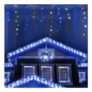 ANSIO 760 LED Icicle Lights, 26m, Outdoor/Indoor, Blue White, Mains-Powered