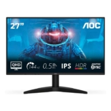 AOC Q27B36X – 27 QHD (2560×1440), IPS Panel, 144Hz Refresh, 0.5ms Response, HDR10, Adaptive Sync Gaming Monitor – with code