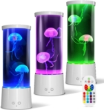 AONESY Jellyfish Lamp Jelly Fish Light Lamp Colour Changing Jellyfish Lave Lamp Mini Jellyfish Aquarium Lamp Mood Lamp Gift for Kids Men Women Home Deco for Room Mood Light for Relax