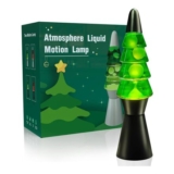 AONESY Liquid Motion Lamp, 35cm, Green Liquid & White Wax