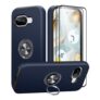 AOUIA Pixel 9A Case with Screen Protector & Ring-Stand Midnight-Blue