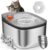 APETDOLA Cat Fountain Stainless Steel, Ultra-Quiet 4.5 L Automatic Pet Water Fountain, Dog Water Dispenser with Visual Coloured Water Level Float for Cats Inside, Dishwasher Safe-FS0010BK