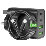 ARCCRA 65W USB C Charger, 4-Port GaN Super Fast Charging Plug & 2M Cable – Sold by GM-ARCCRA / FBA