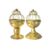 ARFUKA Gold Brass Star Candle Holders Pack of 2