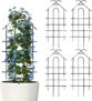 ARIFARO Garden Trellis 81cm/32, 4 Pack, Decorative Climbing Plant Support