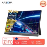 ARZOPA 16.1 Inches Portable Monitor,144Hz,100%sRGB,1080P FHD,IPS Screen w/code ARZOPA Monitor Store UK stock