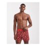 ASOS DESIGN Christmas Boxers with Retro Graphic in Red