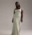 ASOS DESIGN Curve Bridesmaid satin square neck maxi dress in light green