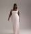 ASOS DESIGN Curve Bridesmaid satin square neck maxi dress in soft pink