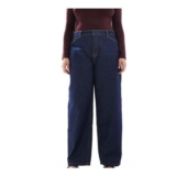 ASOS DESIGN Curve Tailored Barrel Jeans in Rinse Wash