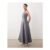 ASOS DESIGN Petite High Neck Sleeveless Swing Linen Look Maxi Dress